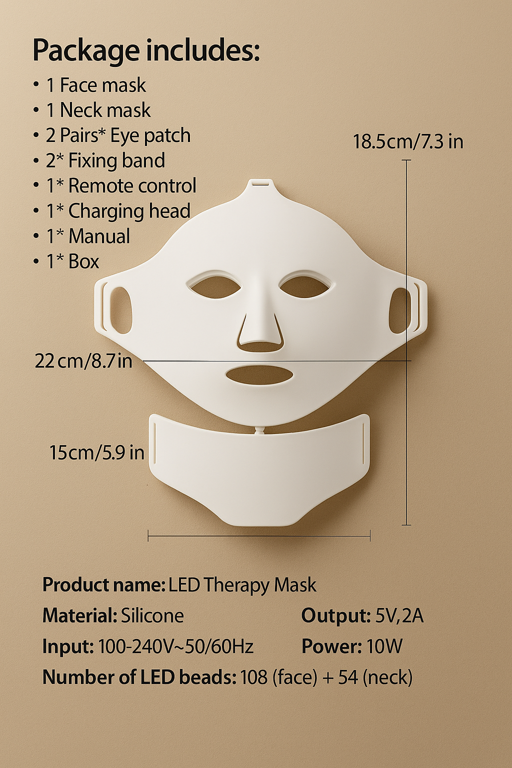 7-Colour LED Light Therapy Mask - Clean, Radiant Skin at Home